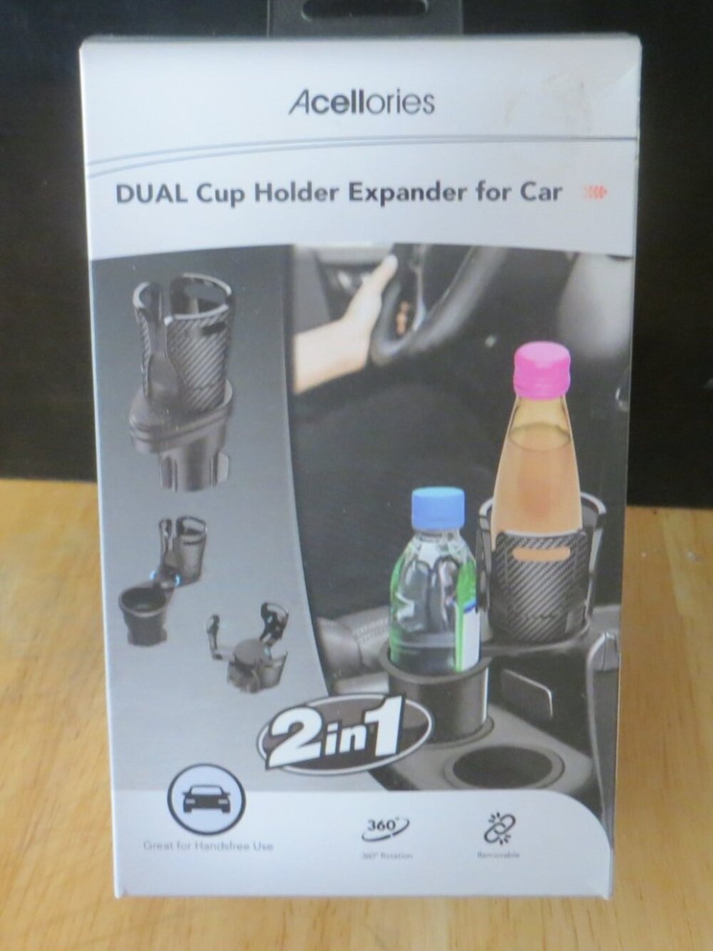 Car 2 in 1 Cup Holder Expander, Dual Cup Holder Expander Car Multifunctional
